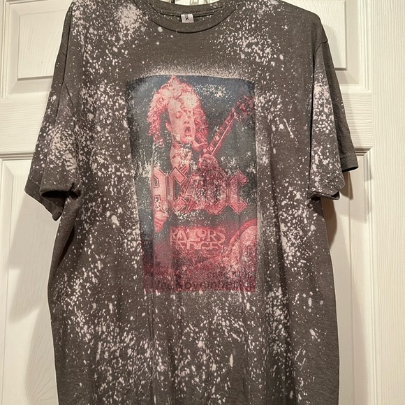 Tultex Other - Tultex XL - Retro - Acid Washed - AC⚡️DC - Razors Edge - Logo -Green T Shirt.